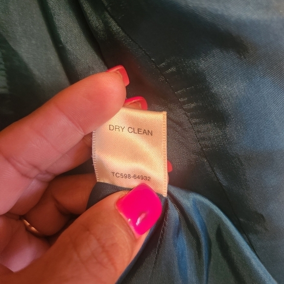 VINTAGE PENDELTON TEAL MERINO WOOL BLAZER SIZE SMALL - Picture 8 of 9